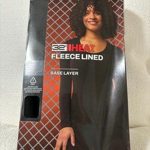 32 Degrees Heat Ladies’ Fleece Lined Base Layer Long Sleeve Scoop Neck TOP, 2-pk